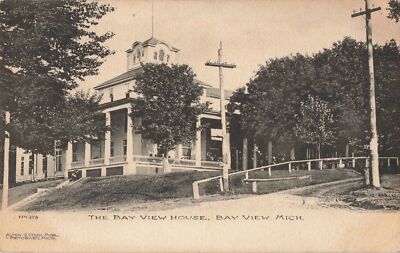NW Bay View Petoskey MI c.1920 BAY VIEW HOUSE at the 1875 @ Methodist Colony! 2