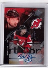 2017-18 UD SPX Rookie Autograph Card R-WB Wiil Butcher New Jersey Devils 024/199