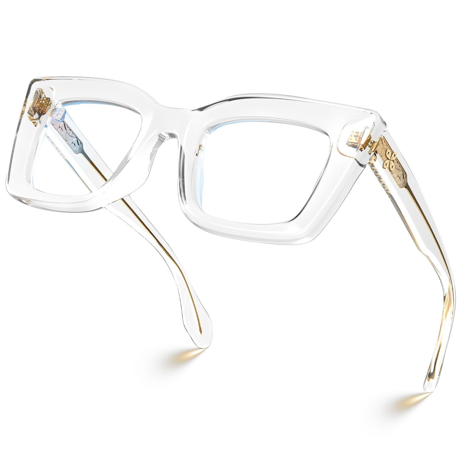 Fashion Cat Eye TR90 Blue Light Blocking Glasses with Anti Computer Glare for...