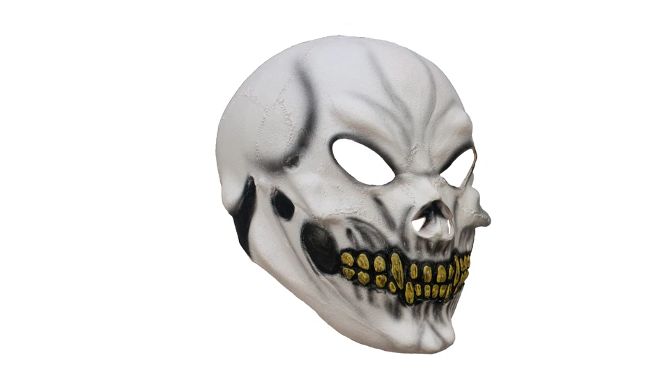 Ghoulish Productions Skull Jr. Latex Face Mask Horror Halloween Cosplay - Image 4 of 4