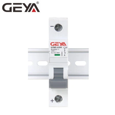 GEYA DC Circuit Breaker MCB 6KA Single Pole 6/10/16/25/32/40/50/63/80/100/125A
