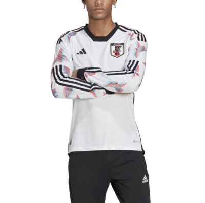 よT様【h2400】adidas2022年日本代表アウェイ長袖ユニフォームキムタ Adidas Japan 2022 Authentic Away Long Sleeve Jersey Shirt