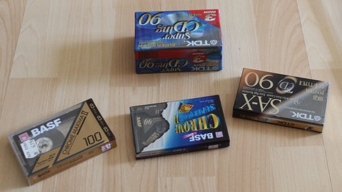 6 x leer mc cassette 90 er 100 er BASF + TDK kassetten in ovp konvolut audio alt - Picture 2 of 8