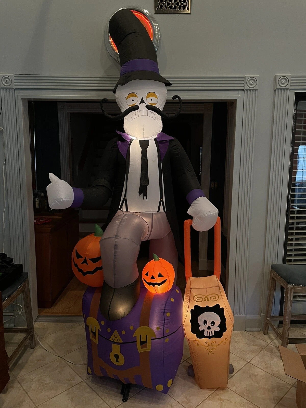 Gemmy Airblown Inflatable Halloween Prototype Traveler