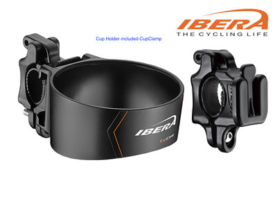 Bicycle Water Bottle Handlebar Mounted Cup Coffee Holder Black IB-CB1