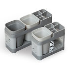 Toothbrush Toothpaste Stand Holder Bathroom Storage Organizer Plastic