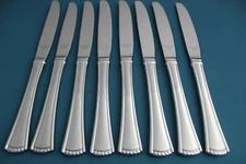 8 Dinner Knives Solid Lenox BUTLER'S PANTRY Glossy Stainless Vietnam 9 5/8"
