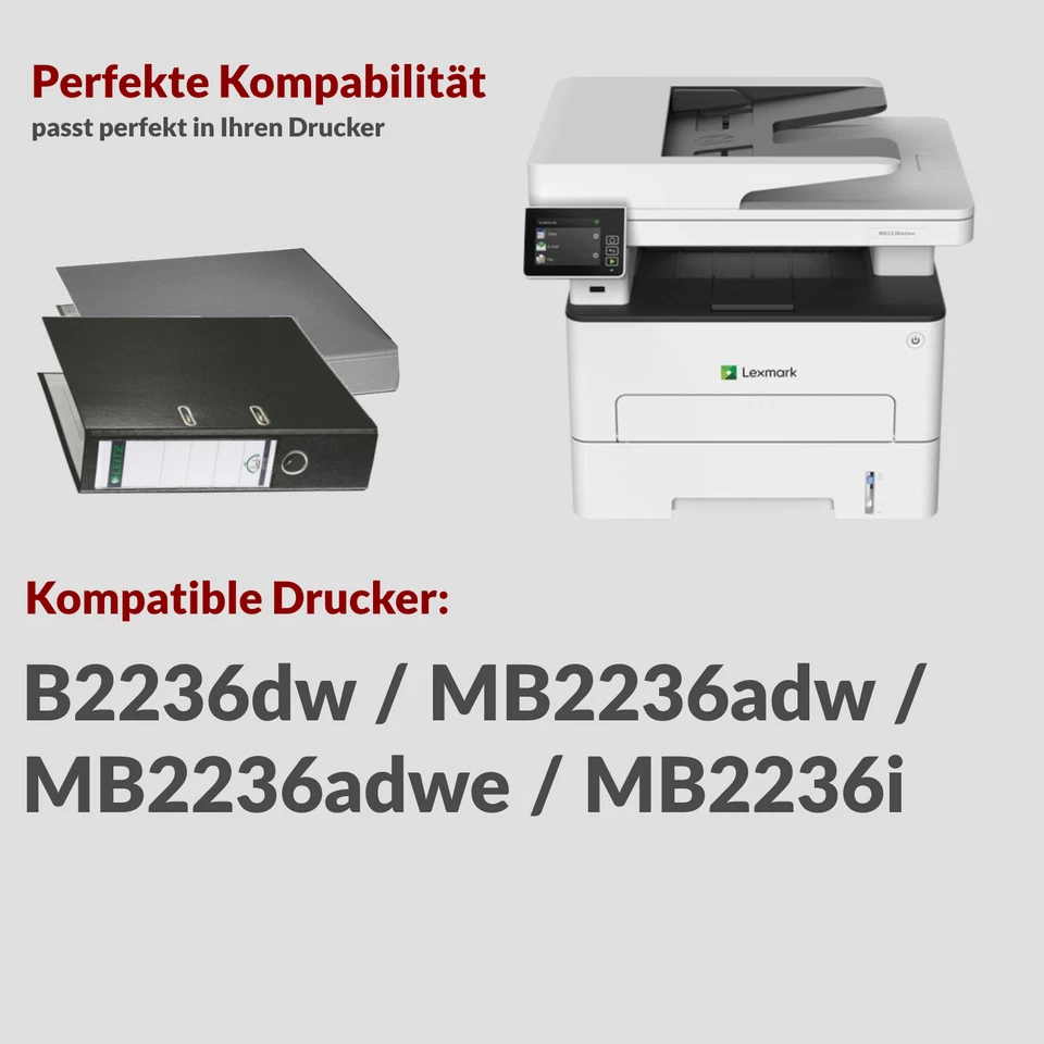 Original Lexmark MB2236adwe Toner Schwarz B222000 B/MB2236i B2236dw MB2236adw - Bild 3 von 3