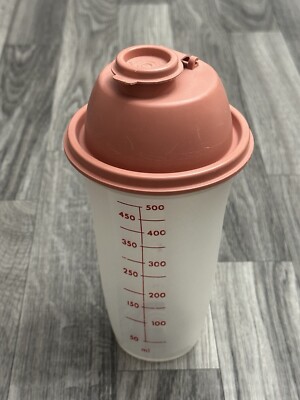 Tupperware  2 Cup, Quick Shake Mixer  /Blender,  Pink,  3 Piece Flip Top #844
