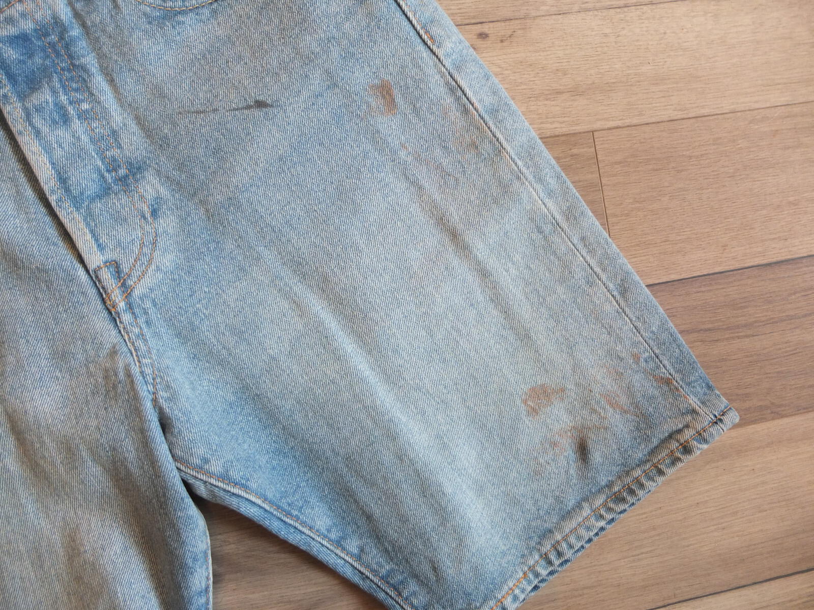 Levi's 501 Premium Cool Stretch Bermuda Shorts Size W 29 New Blue image 3