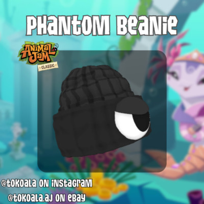 Animal Jam Classic AJC Phantom Beanie (READ DESCRIPTION BEFORE BUYING)