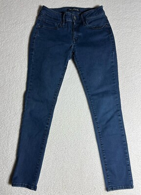 MAVI Women's 24x25.5 ALEXA Dark Wash Stretch Denim Mid Rise Skinny Jeans