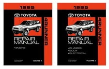 1995 Toyota 4-Runner Shop Service Repair Manual Book Engine Drivetrain OEM