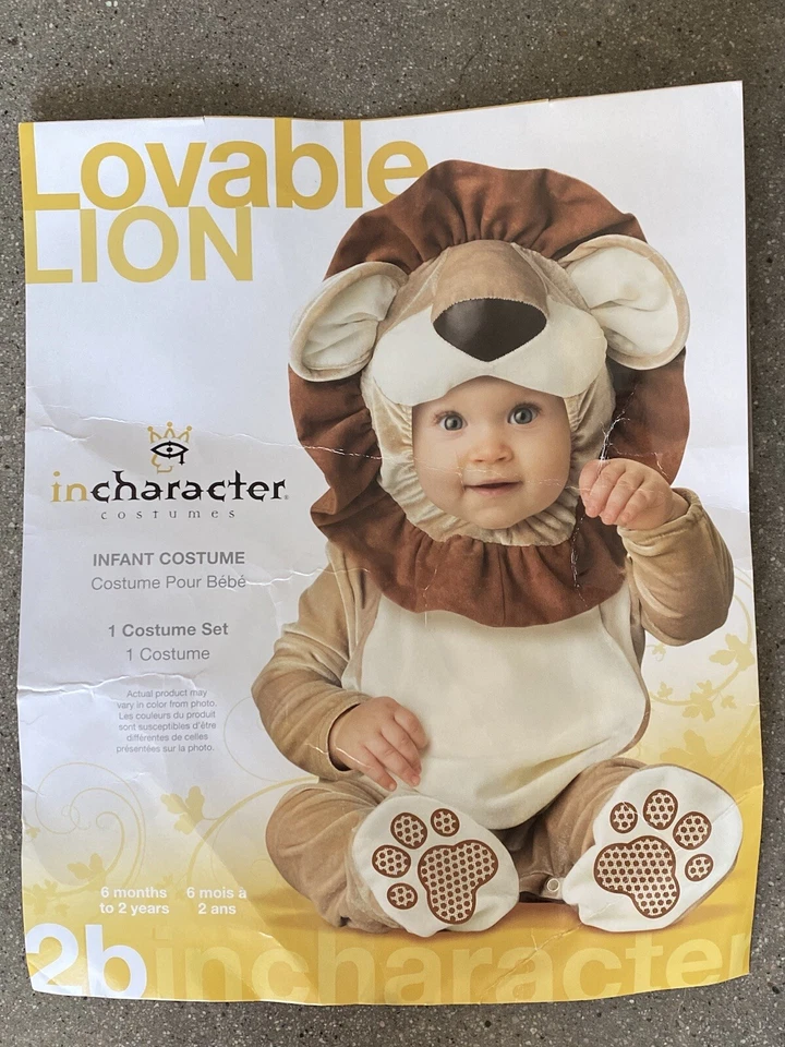 Disfraces de personaje adorable león marrón disfraz de Halloween 6 meses - 2 años Foto 2 de 4