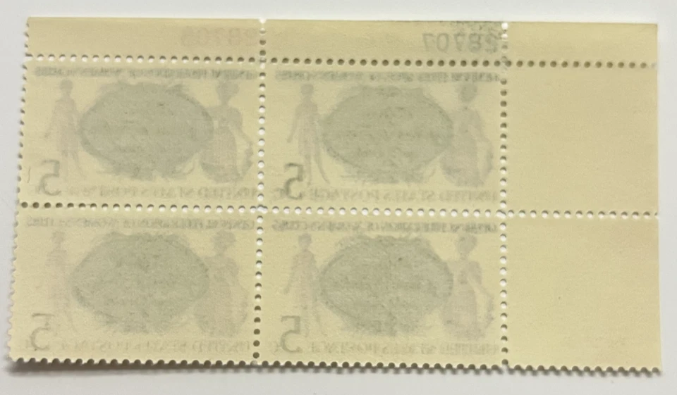 Scott #1316a 5c Women's Clubs Plate Block #28707-28705 UL MNH - Image 2 of 2