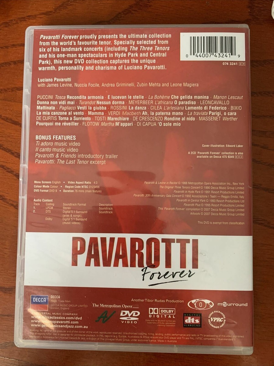 Pavarotti Forever (DVD, 2007) Luciano Pavarotti. All Regions | eBay