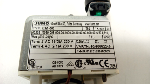 Jumo Sicherheitstemperaturbegrenzer EM-50 Temperaturbegrenzer - Imagen 2 de 4