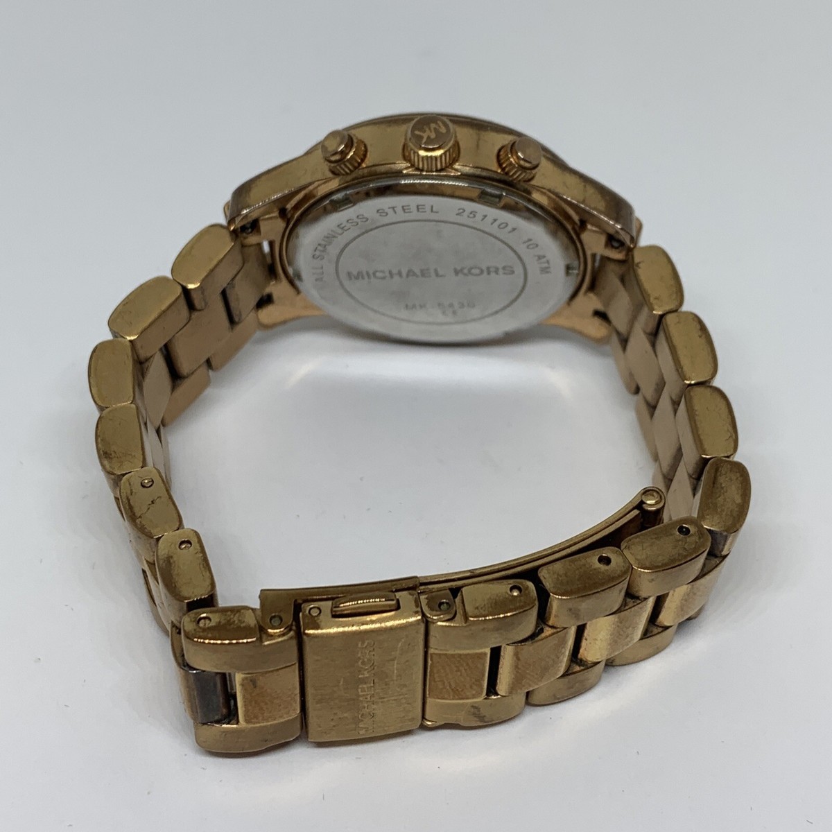 Michael Kors Runway MK5430 Women RoseGold Stainless Steel 
