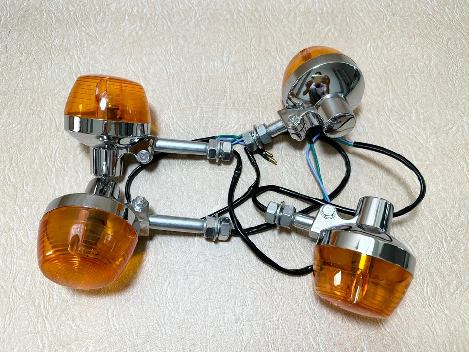 1969-1974 Honda CB750 Front & Rear Light Winker Set Turn Signal Indicator K0-K4. - Image 2 of 4