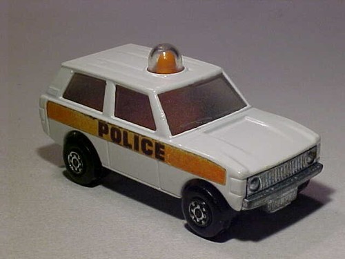 3 INCH 1975 Classic Land Range Rover Police Matchbox 1/64 Diecast 99% Mint Loose