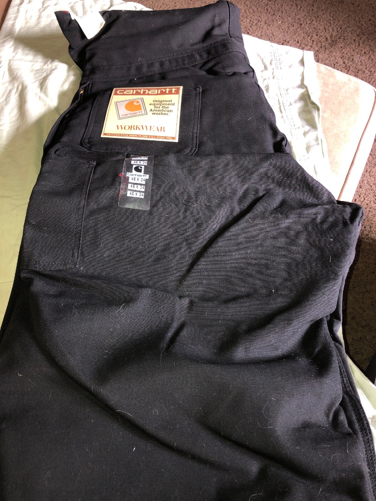 New Mens Carhartt Insulated Bibs (R38BLK) BQZF05 Fully Insulated Zip To