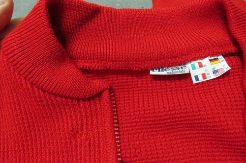 ELLESSE CARDIGAN FELPA MAGLIA PULLOVER SWEATER JERSEY WOOL VINTAGE ITALIA JACKET - Foto 8 di 11