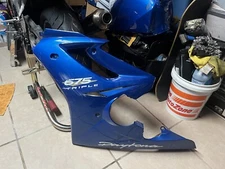 2009-12 Triumph Daytona 675r Left Fairing Caspian Blue