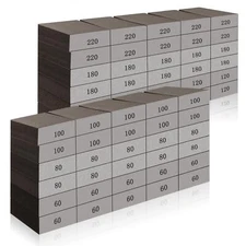 60 Pack Washable Sanding Blocks for Wood and Drywall 60-220 Grit