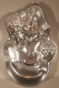 SUPER MARIO BROS. Wilton Cake Pan Metal Mold Vintage 1989 NINTENDO | eBay