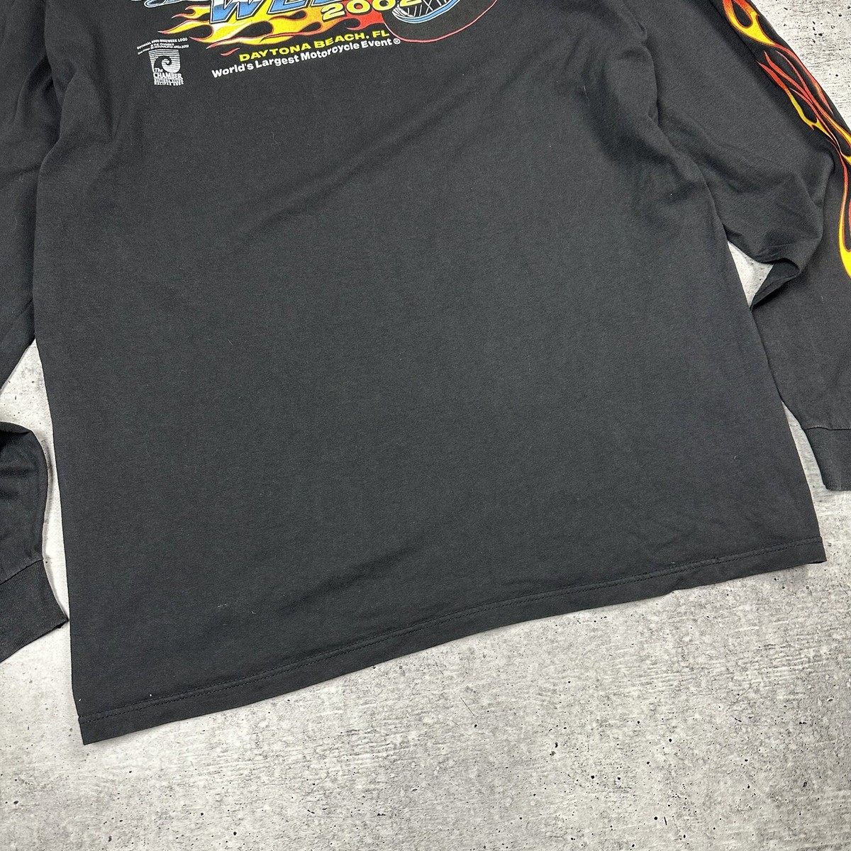 Vintage USA 2002 Daytona Bike Week Long Sleeve T Shirt