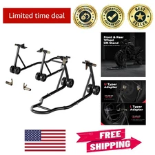 Heavy Duty Motorcycle Stands: 882 Lbs Capacity Lift, Adjustable Black Design