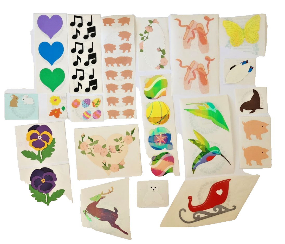 Super Rare HTF 70s 80s Mrs Grossman Stickers - White Bear Opal Pigs Pansy 32 Mod