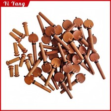 40pcs New 4/4 Violin Pegs  10pcs endpin Jujube wood violin parts accessories
