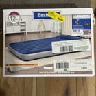 BESTWAY 12 INCH AIR MATTRESS W/ BUILT IN PUMP, FULL *DISTRESSED PKG
