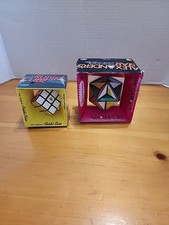 Vintage 1980s IDEAL Lot Of 2 RUBIK'S CUBE No. 2164-2  Alexander's Star