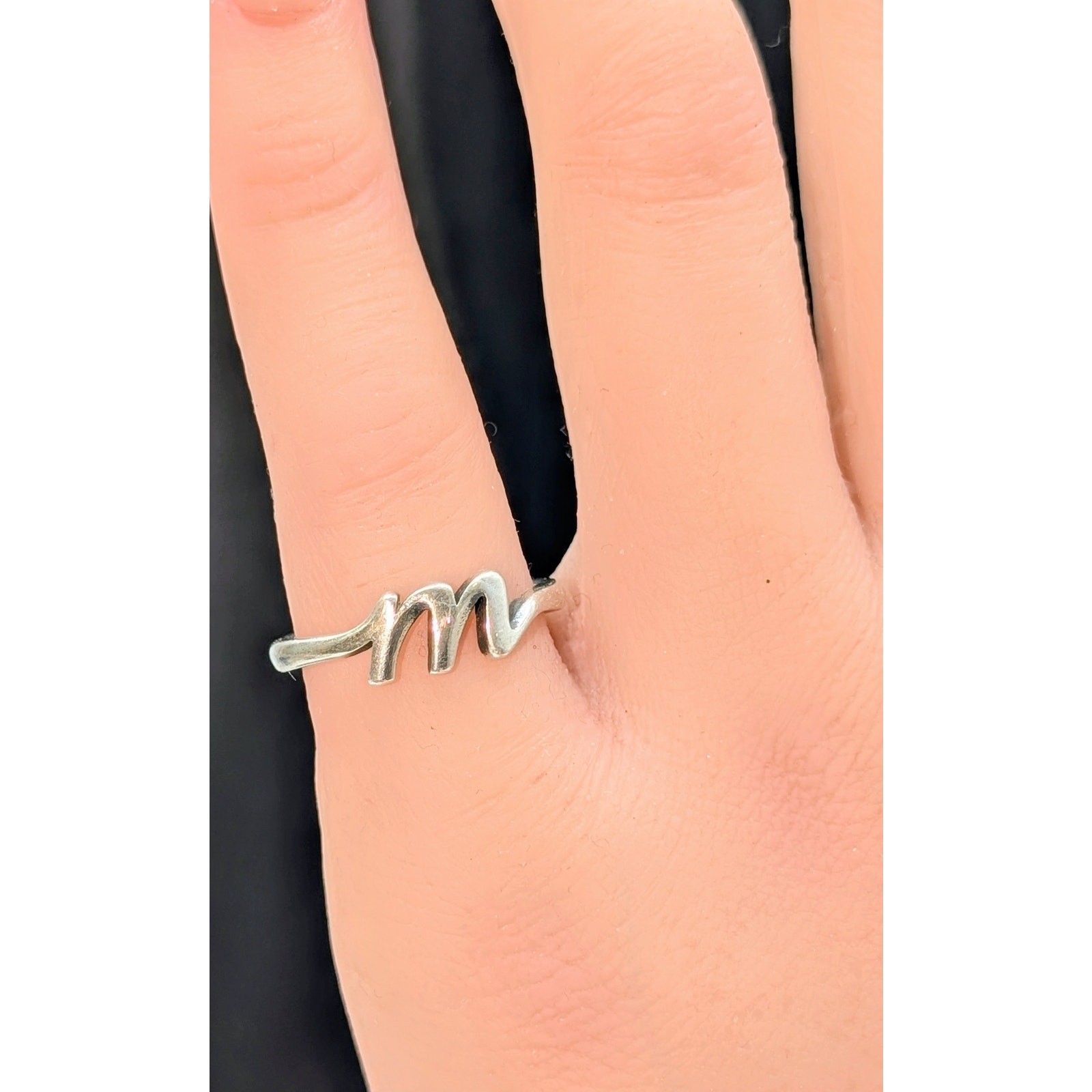 James Avery Signed Sterling Silver Script Initial… - image 1