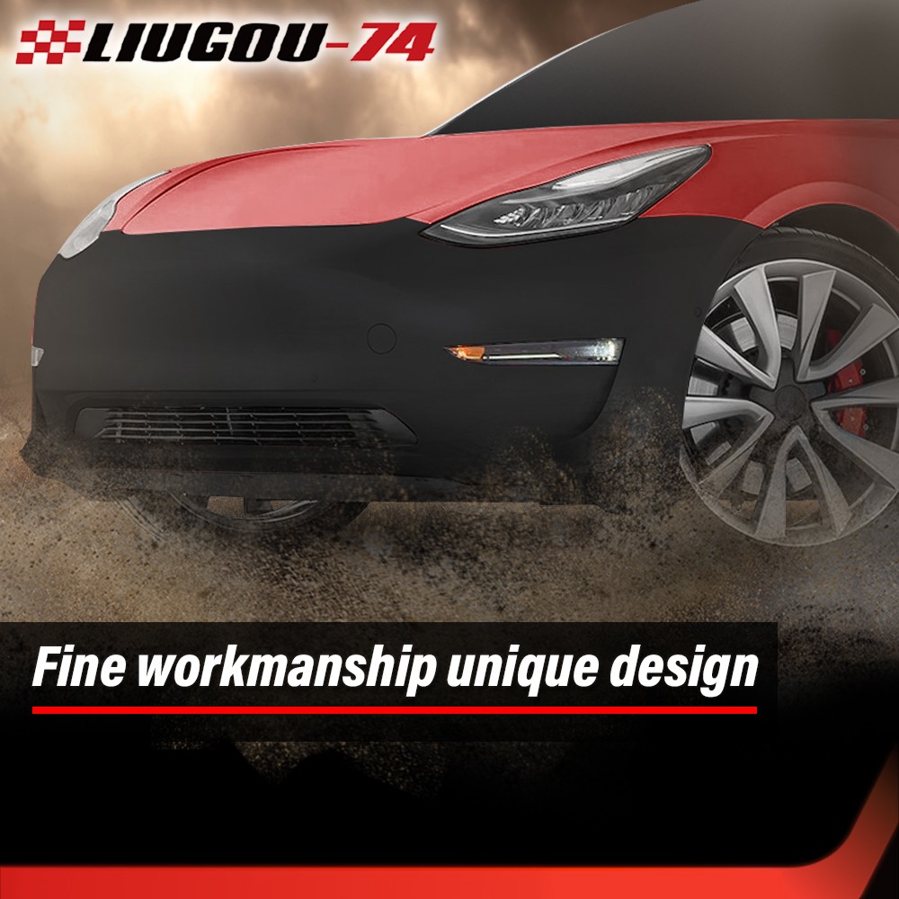 Front Bumper Fascia w/ Tow Hook Hole Fit For 2017-2023 Tesla Model 3 1084168S0E