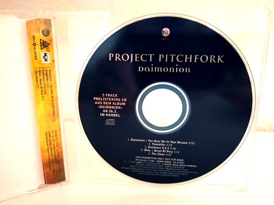 PROJECT PITCHFORK ★ Daimonion PROMO (eastwest 2001) / 5 Track Maxi CD - Bild 2 von 2