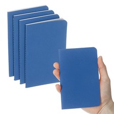 4 Pcs Dark Blue A6 Notebook A6 Journal Mini Notebook Pocket Kraft