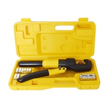 6 Ton Hydraulic Wire Cable Lug Terminal Crimper Crimping Tool 9 Dies