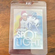 Fleer 2025-26 Flair Center Spotlight CS-12 Brayden Point Tampa Bay Lightning NHL
