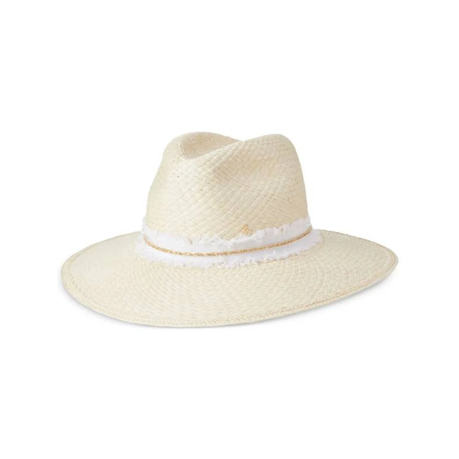 Maison Michel Chanel Henrietta Denim Strass On Brisa Hat in Natural S