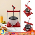 Obst und Wein Handpresse 6L Apfelweinpresse Edelstahl mit Filterbeutel Neu