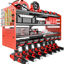 Portautensili Da Parete per Trapani a Percussione, Scaffalatura Degli Attrezzi, 