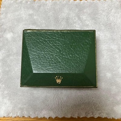 Rolex Uhrenbox Grün Leder Holz 11.00.2 Vintage Original