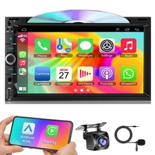 Double Din Car Radio Stereo with 7-Inch Touch Screen, Support CD/DVD Player,W...