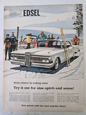 1959 White Edsel Corsair 4 Door Hardtop Villager Station Wagon Car Vintage Ad 1959 White Edsel Corsair 4 Door Hardtop Villager Station Wagon Car Vintage Ad