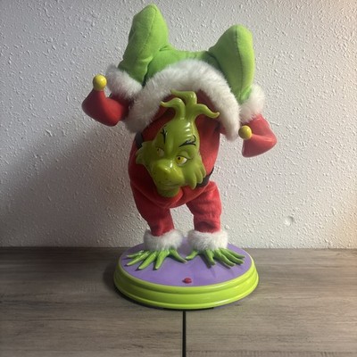 Vintage 2000 Gemmy Animated and Musical Hand Standing Grinch Untested As-Is