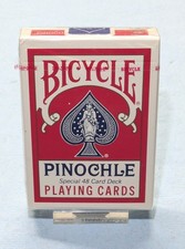 Bicycle Pinochle Special 48 Card Deck (Red) Made In USA New Sealed Vintage