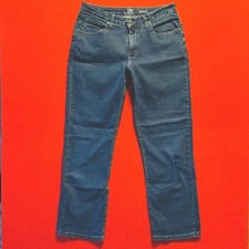 LEE RIDERS ... Relaxed Fit ... Straight Leg Denim Blue Jeans ... Petite Size 8P